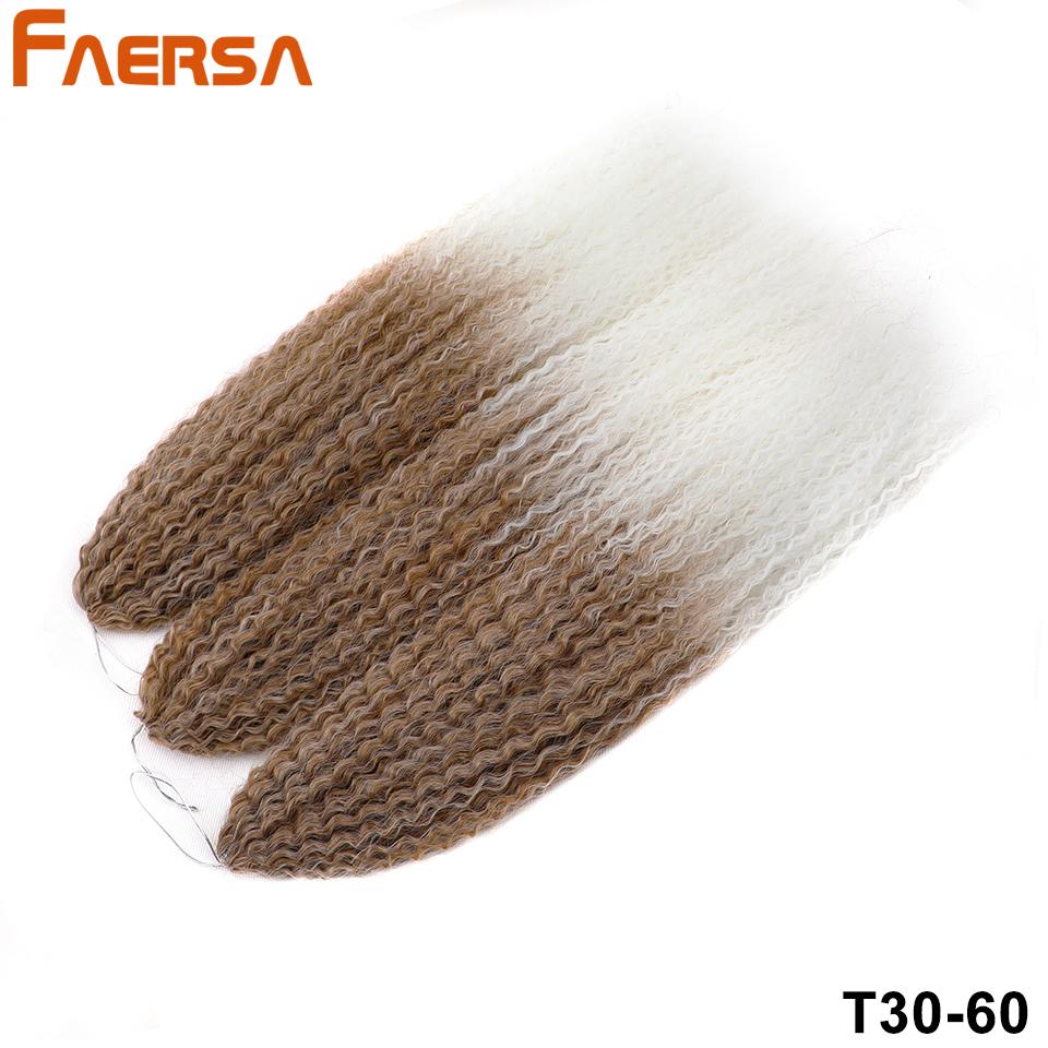 Вязание крючком для волос Бразильские косы Синтетические кудри Мягкие наращивания плетения 20 28 дюймов Афро-вязание крючком Волосы Длинные волны воды Цвет омбре Волосы