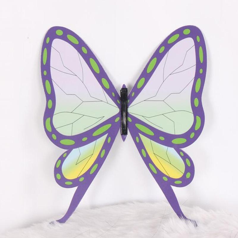 Япония Аниме Demon Slayer: Kimetsu no Yaiba Kochou Shinobu Косплей парик Kochou Shinobu Фиолетовый черный парик для волос костюмы + шпилька