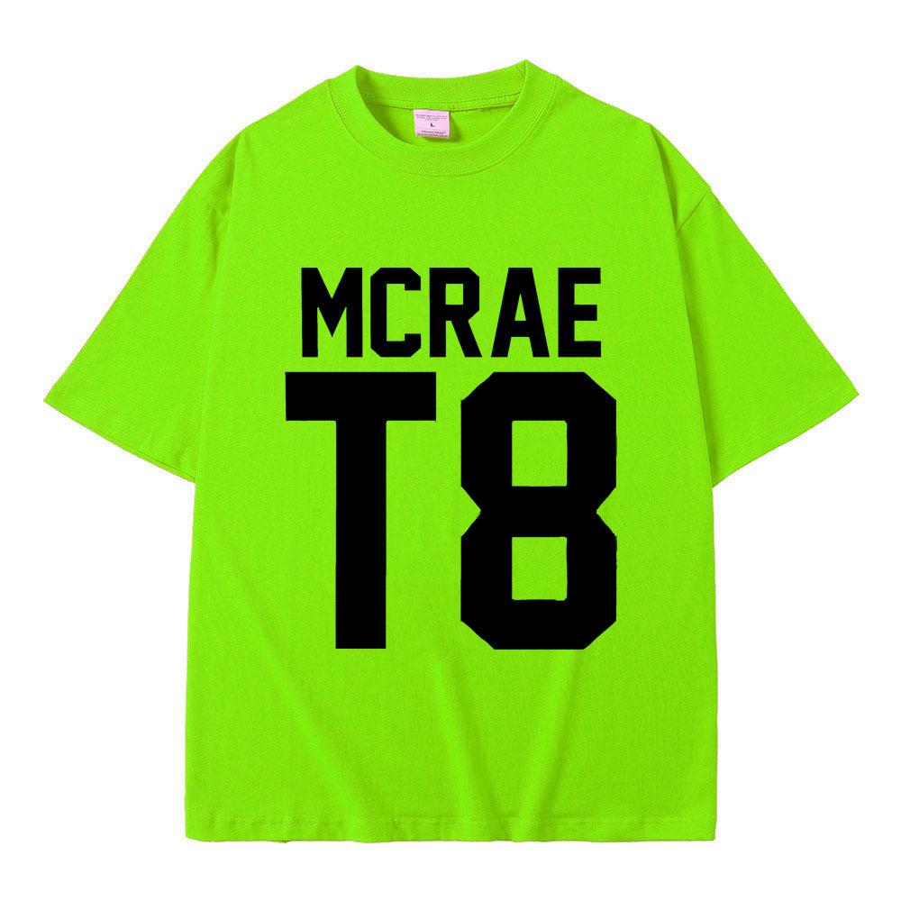 Футболки с изображением певца Тейта Макрэя T8, мужские и женские, модные, винтажные, трендовые, летние, мужские, повседневные, свободного покроя, с круглым вырезом и коротким рукавом