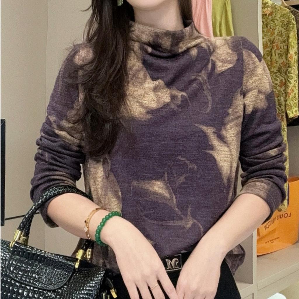 Новые зимние стильные плюшевые утолщенные универсальные футболки, которые сделают вас стройной и элегантной. Дизайнерская базовая рубашка, пуловер, топ