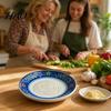 Handheld Vegetable Grinder Ceramic Garlic Ginger Grater, 2-in-1 Manual Shredder Plate for Kitchen Cooking, Flat Sturdy Food Grater Base Easy-Clean