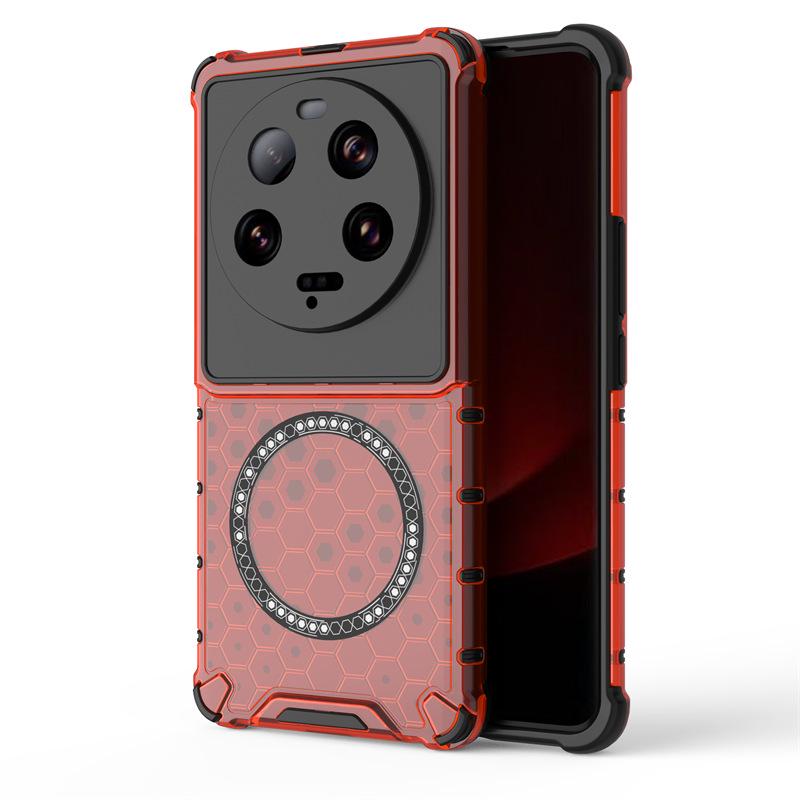 Универсальный сотовый магнитный чехол для Redmi K60 Extreme/Xiaomi 15T Pro - Отвод тепла и защита от падений