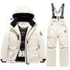 Kids Ski Suit Set Winter Waterproof Windproof Thermal Snowsuit Boys Girls 6-16 Years Outdoor Snow Travel