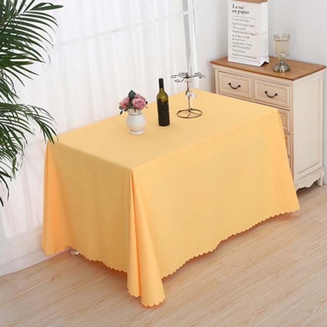 Table Cloth Solid Color Rectangular Tablecloths Wedding Elegant Conference Hotel Table Cover Exhibition Event Banquet Tablecloth