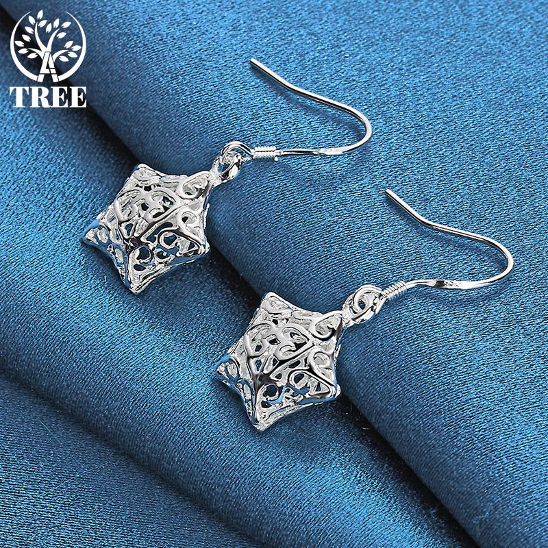 Ювелирные изделия из стерлингового серебра 925 пробы с полыми звездами