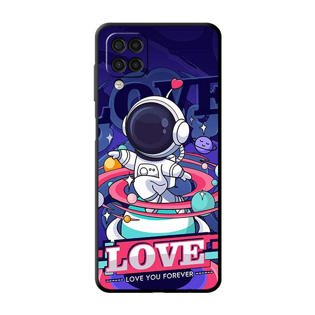 Soft Case For Smaung Galaxy A52 A13 A53 A12 A51 A32 A21s A33 A22 A23 A31 A03 A72 A41 A11 A04 Phone Cover Cartoon Cool Astronaut