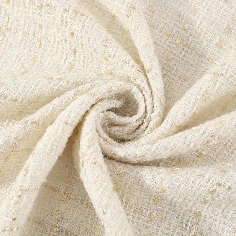 100x148см Ткань твидовая плетёная DIY Пальто Одежда Платье Ручная Шитьё Зима Осень Ткань Швейный Материал Ткань твидовая с пайетками