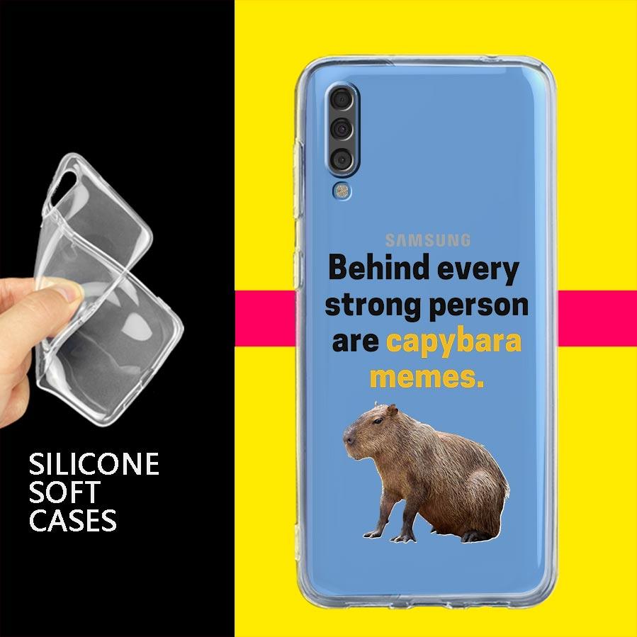 Cute Cartoon Capybara For Samsung A14 5G Phone Case A12 A22 A32 A34 A42 A52 A54 A50 A70 A30 A40 A20E A10S A20S A02S A04S Cover