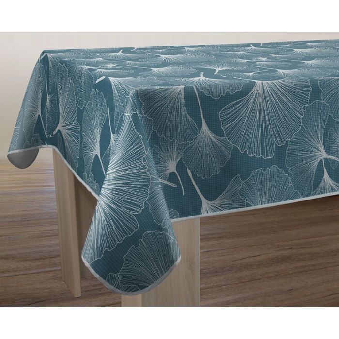 Nappe anti-taches biloba bleu