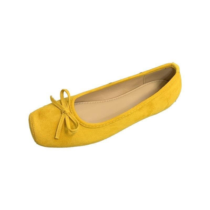 Туфли на скрытой платформе с квадратным носком для повседневной носки, женские туфли-лодочки с бантом в ретро-стиле