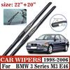 Дворники лобового стекла для BMW 3 серии M3 E46 1998-2006 Передние щетки стеклоочистителя Очистители для мытья лобового стекла Автоаксессуары