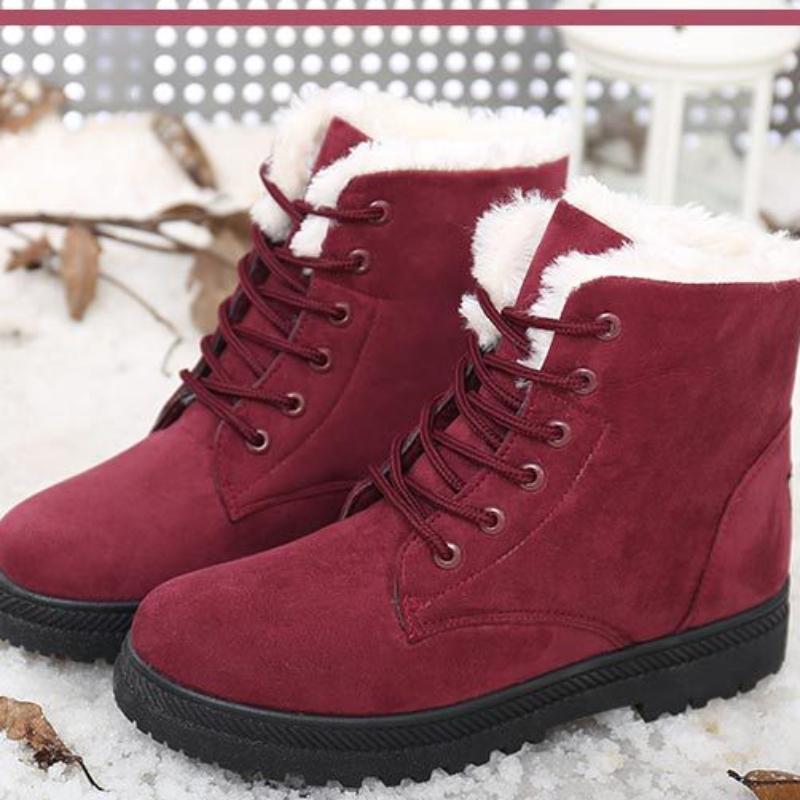 2023 Fashion Boots Winter Boots Snow Boots Women's Large Size Warm Boots Women's Cotton Shoes