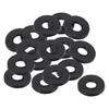 PATIKIL M8 Rubber Flat Washers, 16-Pack, 8mm Inner Diameter, 21mm Outer Diameter, 2mm Thick, Sealing Spacer Gasket Ring for Faucet Pipe Water Hose Fas
