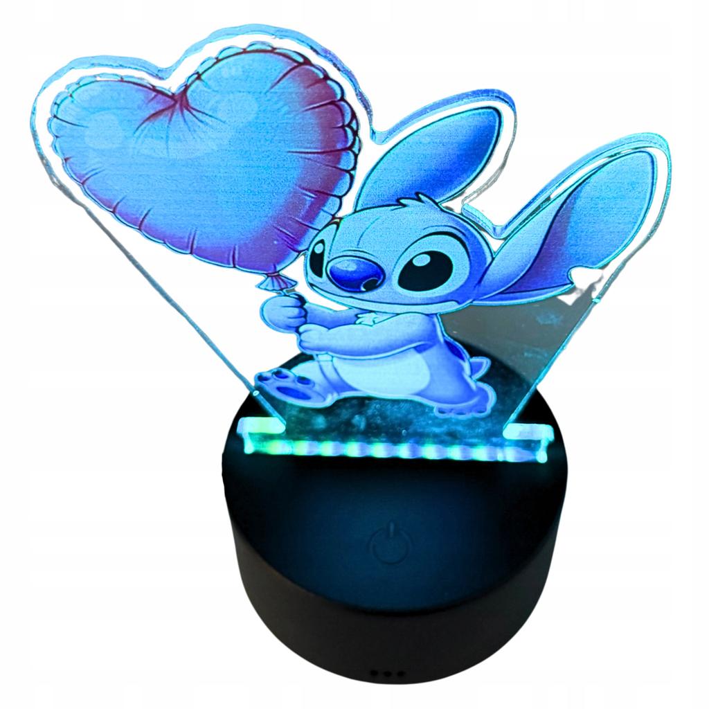 Lilo And Stitch 3D Led Desk Night Light For Kids Gift + Remote Control