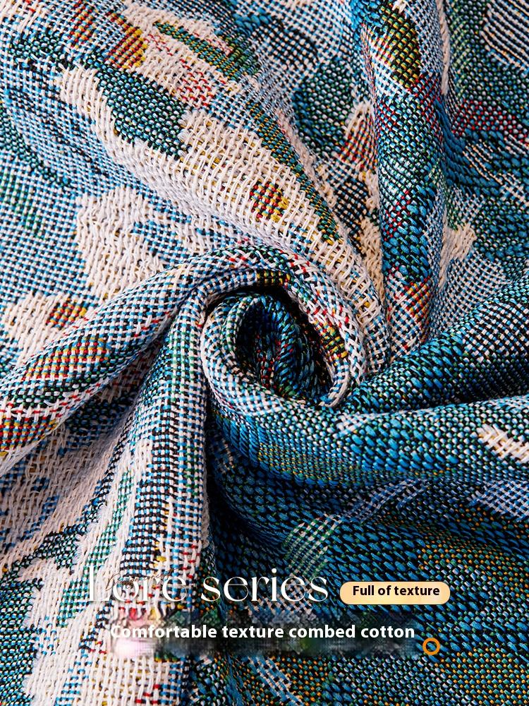 Синий Цветочный Чехол на Диван Реверсивный Эластичный Нескользящий Чехол для L-образного 2 3 4-местного Дивана