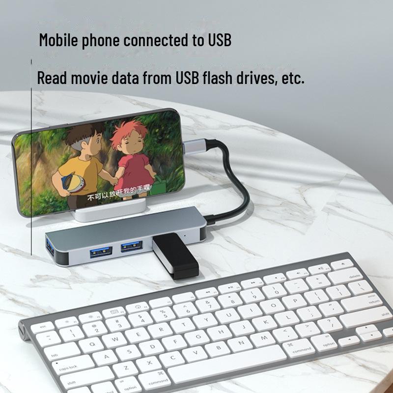 Высокоскоростной концентратор USB-C 4-в-1 для Huawei и Apple MacBook