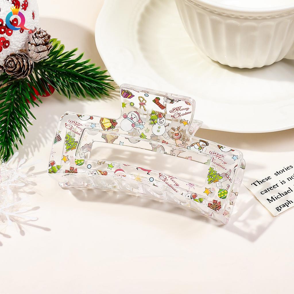 Рождественская заколка для волос Lady Cute Sweet Print Заколка для волос Зажим для волос в виде акулы Аксессуары для волос