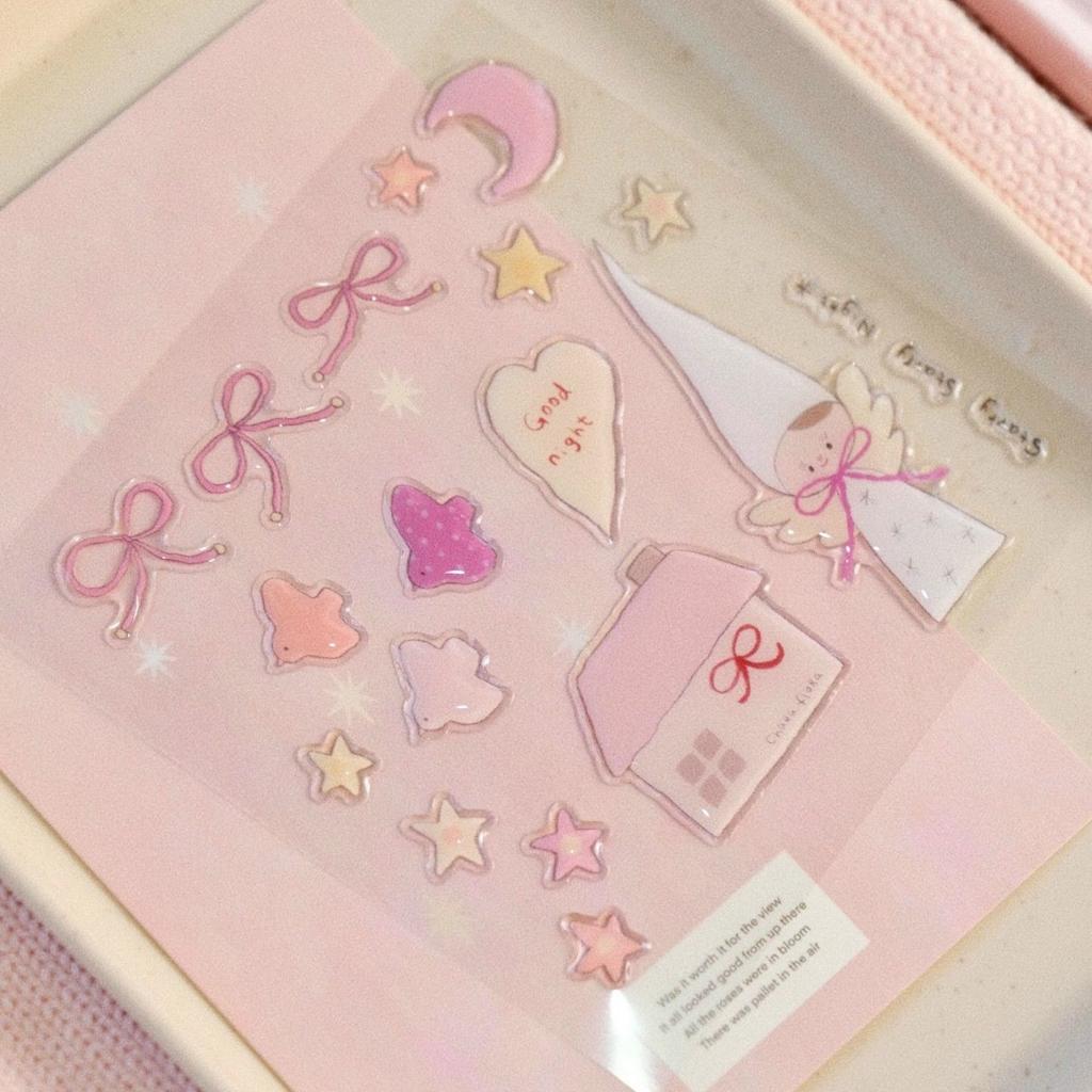 Милый торт пруд желаний 3D рельефная смоляная наклейка чехол для телефона для девочки ноутбук прозрачная желейная наклейка канцелярские товары блокнот DIY украшение