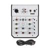 Audio Mixer 3-Channel Mixing Console 48V Phantom Power for Home Studio Recording DJ Network Live