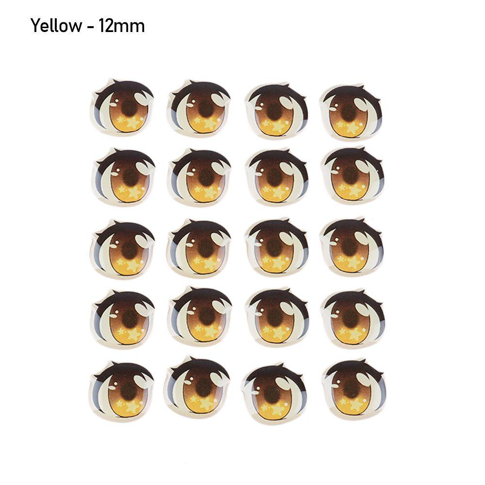 Stars Yellow/Pink/Blue Face Organ Paster Cartoon Eyes Stickers Anime Figurine Doll Eye Chips Paper