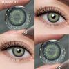 FUNSACHY 2 шт. самые продаваемые контактные линзы цветные линзы сине-зелено-серая серия мягкие линзы натуральные косметические линзы EyeBeauty Pupil