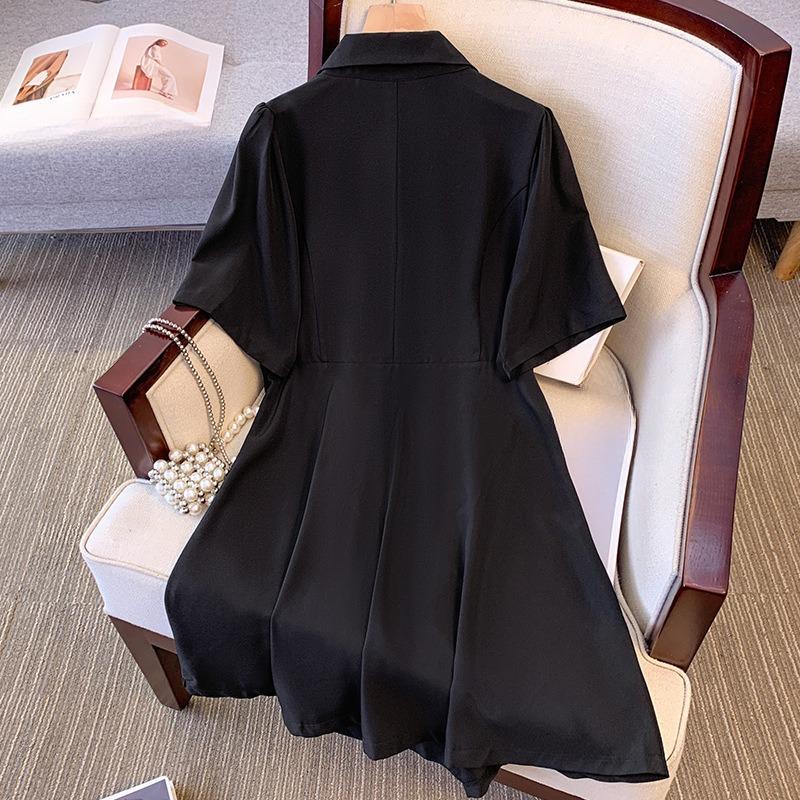 Плюс Размер Женщин Лето Новый Темперамент Мода Королевская Сестра Ветер Костюм Платье