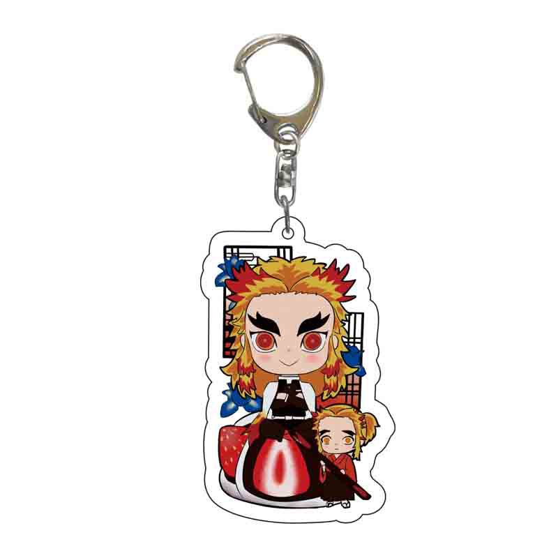 Клинок, рассекающий демонов Kimetsu No Yaiba Замок Бесконечности Акриловый Брелок Камадо Танджиро Токито Муичиро Фигурка Модель Действия Игрушки Премиум Качество