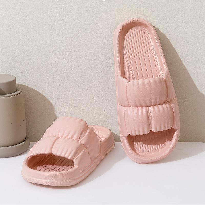Fashion Indoor Home Soft Sole Cloud Slippers Women Summer Beach Thick Platform Female Flip Flops Eva Non Slip Sandals for Bathroom Slide