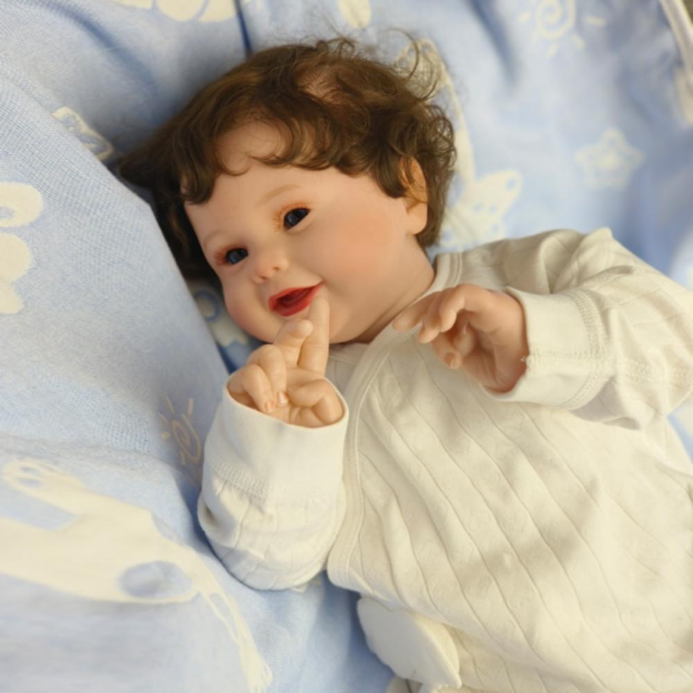 50 см кукла реборн новорожденный Харпер реалистичная кукла из мягкой ткани ручной работы с краской Genesis с видимыми венами несколько для детей подарок