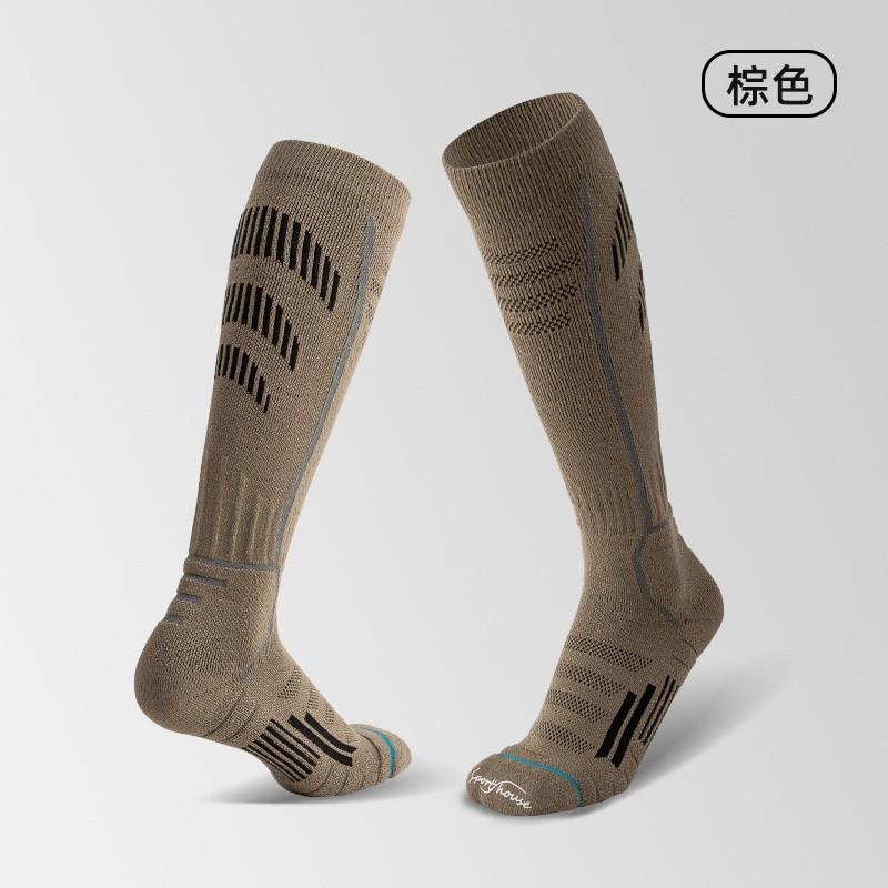 Thick Warm Ski Socks Men Women Kids High Calf Athletic With Terry Bottom Anti-Slip Moisture Wicking Winter Sport
