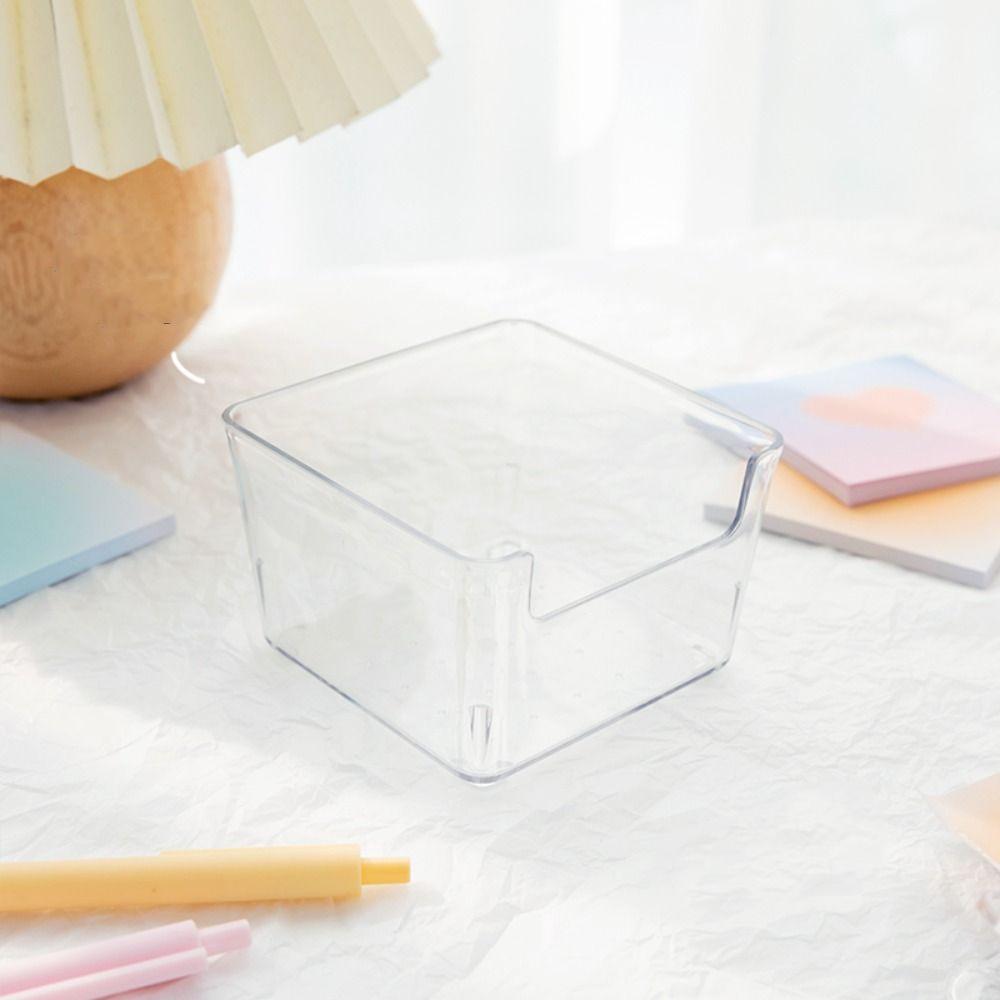 Прозрачный прозрачный ящик для заметок Chic Desk Organizer INS Acrylic Note Holder Desktop