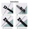 Cat Head Magic Tape Cable Ties: T-Shaped Self-Adhesive Strap for Cable Management and Storage.