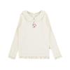 Youyou Girls' Peter Pan Collar Cartoon Print Long Sleeve Top