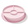 OXO Tot Divided Plate with Suction Cups Baby Food Dishwasher Blossom Design - Dishes, Non-Slip, Tip-Resistant, Safe,