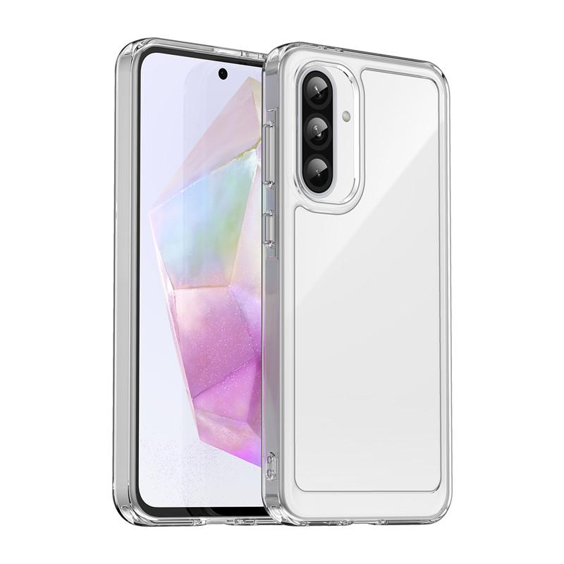 For Samsung Galaxy A56 5G Case For Samsung A06 A16 A36 A56 Cover Colorful Soft Edge Silicone Transparent Bumper For Galaxy A56