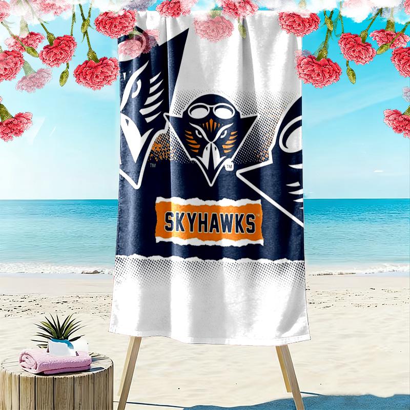 Tennessee Martin Skyhawks Print Beach Towel, Large Soft Quick Dry Towel for Beach Camping Swimming