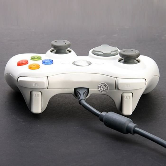 Геймпад - Microsoft - Xbox 360 - Проводной - Белый - Эргономичный