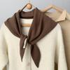 Triangle Scarf Women Headscarf Knitted Scarf Multi-functional Warm Knitted Scarf