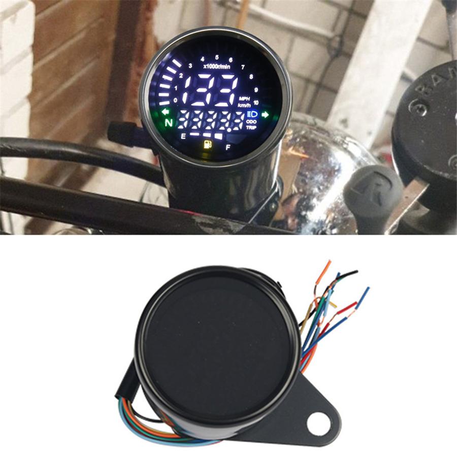 Мотоциклетный прибор Спидометр Цифровой одометр 199 км/ч для 4-тактных 2/4 цилиндров