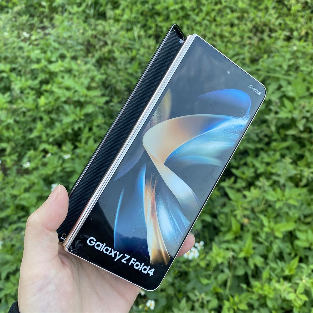 Кожаный и Кевларовый Чехол для Samsung ZFold - ZFold6, ZFold5, ZFold3 Защита Шарнира, ZFold4 Электроокрашивание