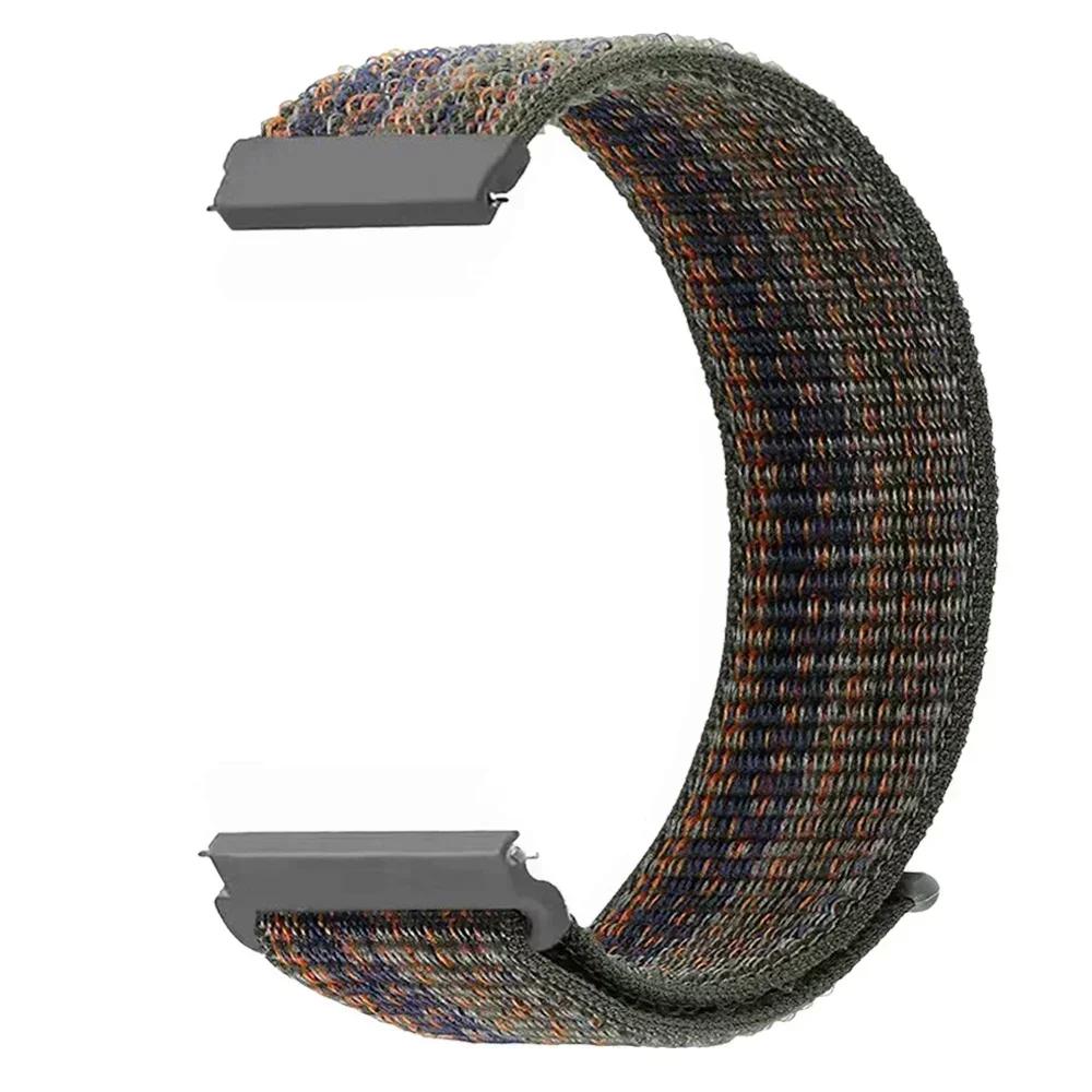 22 мм 20 мм Нейлоновый петлевой ремешок Для Amazfit BALANCE/Active2/bip 6 5/GTR 4 3 PRO/GTS 4 2mini 3 Спортивный браслет Samsung Watch 7 6 5 Ремешок