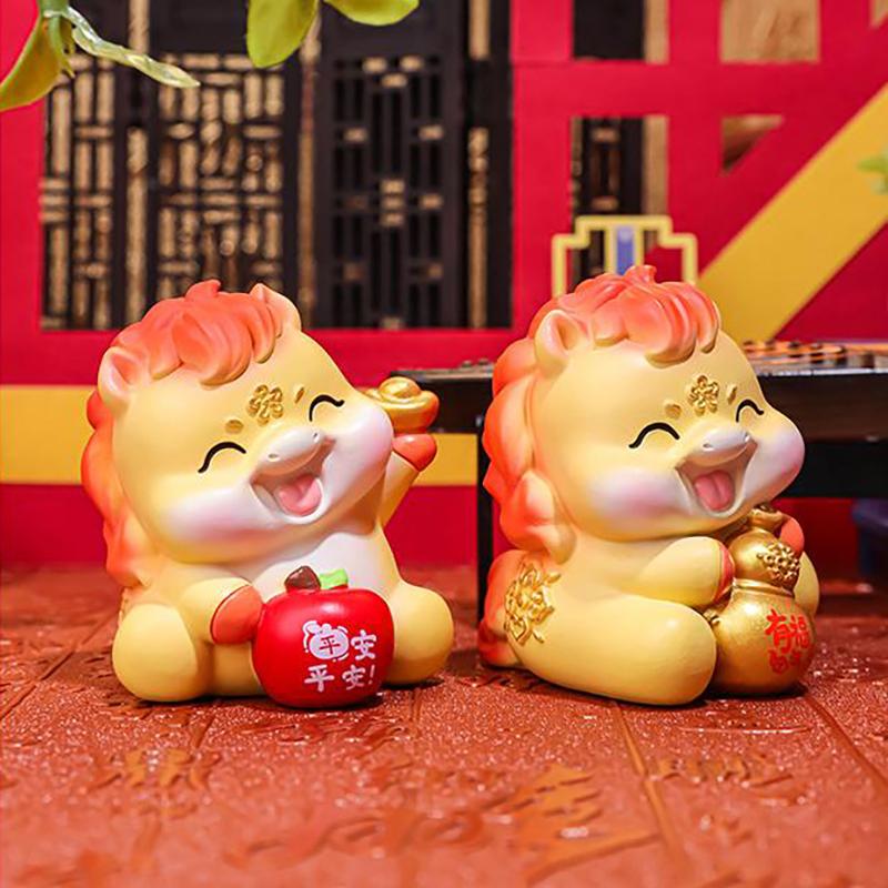 2026 Милая фигурка года Лошади Маскот года Лошади Кукла Зодиакальная Лошадь Сделай сам Настольное украшение Автомобильный орнамент Подарок на год