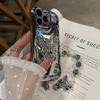 Применимо к чехлу для мобильного телефона Apple 17 трехмерная серебряная бабочка iPhone16promax гальваническое покрытие модный стиль женский браслет