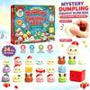 24Pcs Countdown Calendar Squishy Pinch Toy Kit Christmas Toy Slow Rising Squeeze Toy  Kids