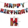Spider-Man Birthday Party Decorations Set, Theme Banner Cake Topper Balloons, Kids Party Supplies