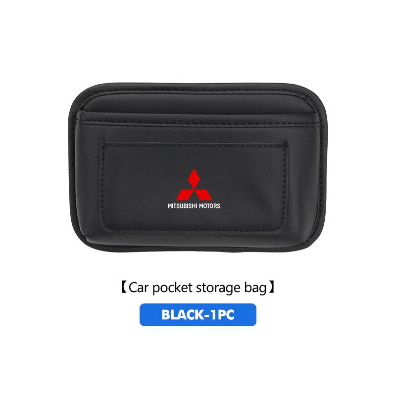 cxdjmy1 Car Logo Mini Door Armrest Handle Storage Bag Bracket Accessories For Mitsubishi Lancer ASX Pajero Mirage Attrage Xpander