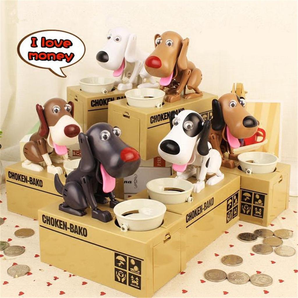 Automated Dog Steal Coin Bank Bank Money Saving Box Gift Cute