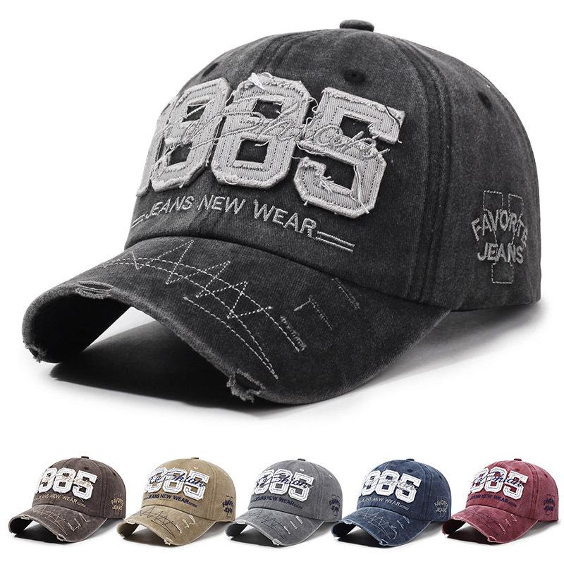 Vintage Men Letter Embroidery Baseball Cap Spring Summern Women Cap