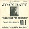 7-дюймовая пластинка JOAN BAEZ - There But For Fortune VRS35031 VANGUARD 1965 US Рок Б/У