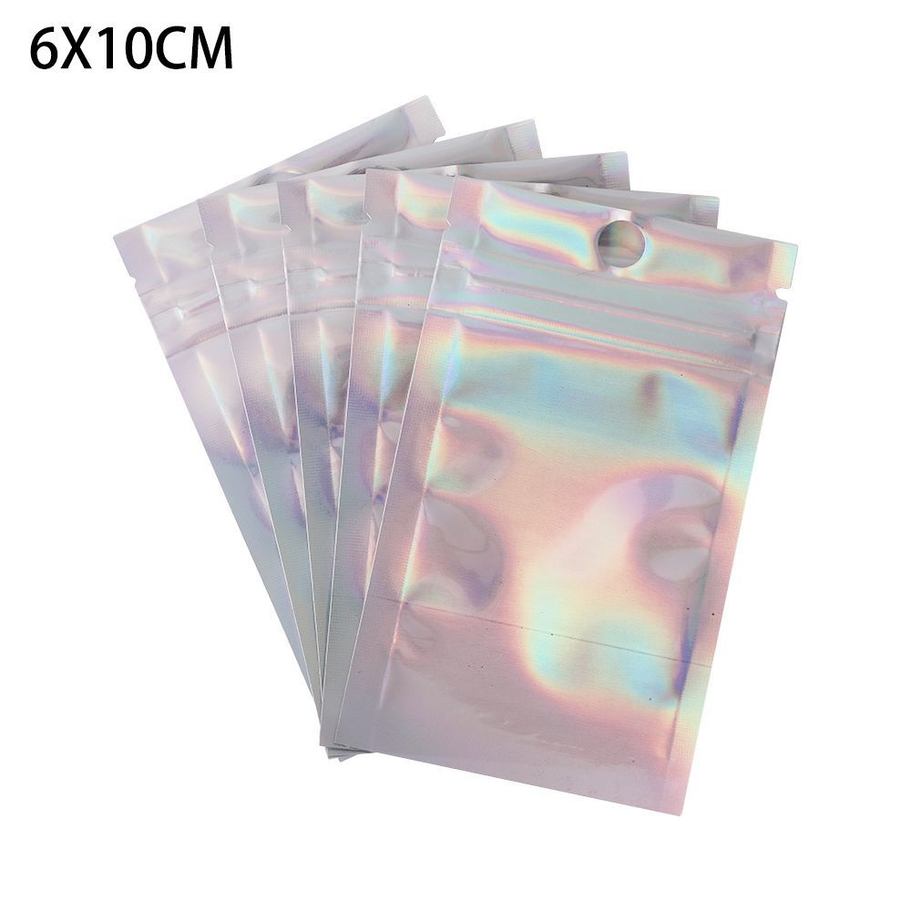 20 Pcs Pack Aluminum Foil Self Seal Storage Reclosable Pouches Zipper Packaging Bag